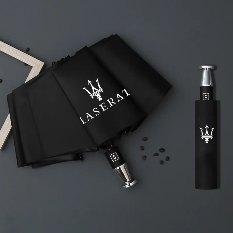 Per Ferrari Lamborghini Porsche Maserati Bentley Rolls Royce Logo Ombrello Da Pioggia Fold Automatico Impermeabile Sun Brand Car Parasole