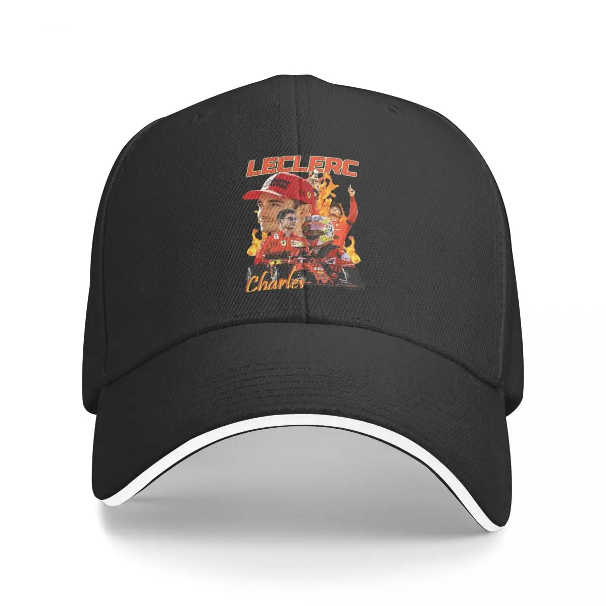 Leclerc Charles Fire Racing Trucker Hats Outfit Fashion Snapback Cap Per Uomo Donna Casquette Regolabile