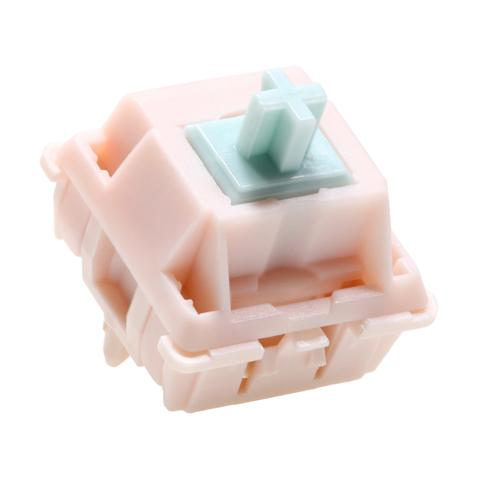 Interruptor Cubo Rosa Suger para Teclado Mecânico Nylon Banhado a Ouro Primavera Lubrificante Fábrica Tátil 5pin Rgb Smd 58.5g mx