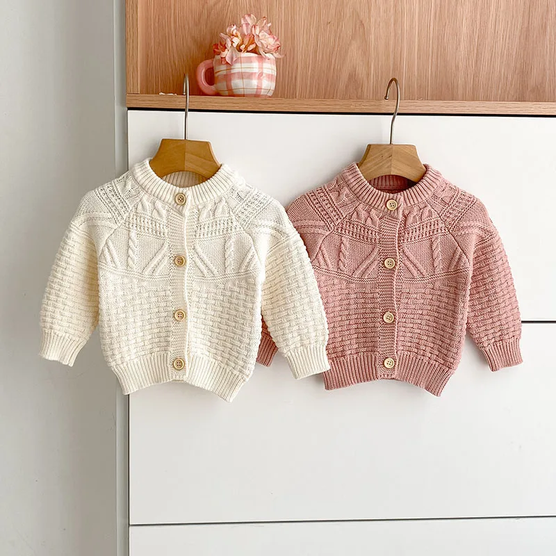 Autumn Baby Knitted Cardigan Sweater for Girls