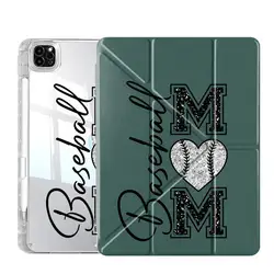 Sports Mom Y - Fold Tablet Case with Holder - Baseball & Soccer Design - iPad Pro 11inch2024 (Mix05)