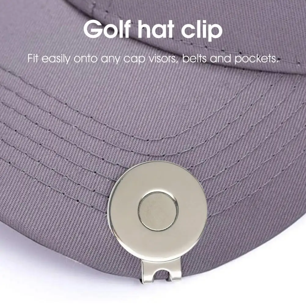 Golf Hat Clip Anti-rust Golf Tool Zinc Alloy Golf Cap Clip	Golf Ball Marker	Magnetic Golf Mark Hat Clip For Golf Sport 3