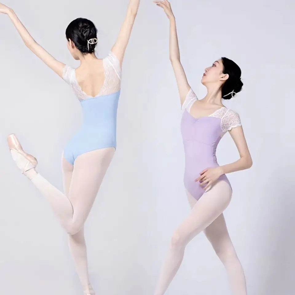 Body danza classica donna maniche corte nero STAREVER