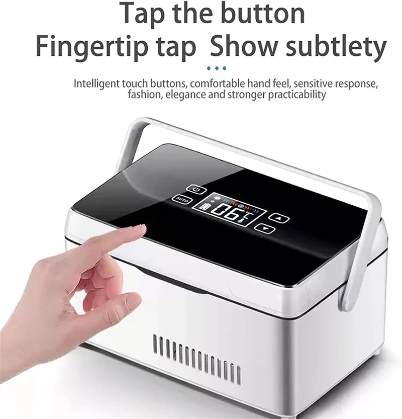 インスリン冷蔵ボックス薬クーラー 2 バッテリー付き大容量車の冷蔵庫屋外や旅行に インスリン冷蔵ボックス薬クーラー 2 バッテリー付き大容量車の冷蔵庫