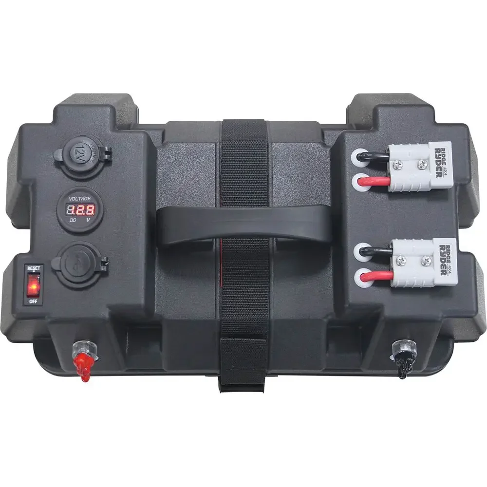 12-24V 전원 배터리 박스, USB 충전기 및 전압계 포함, 야외 자동차 선박용