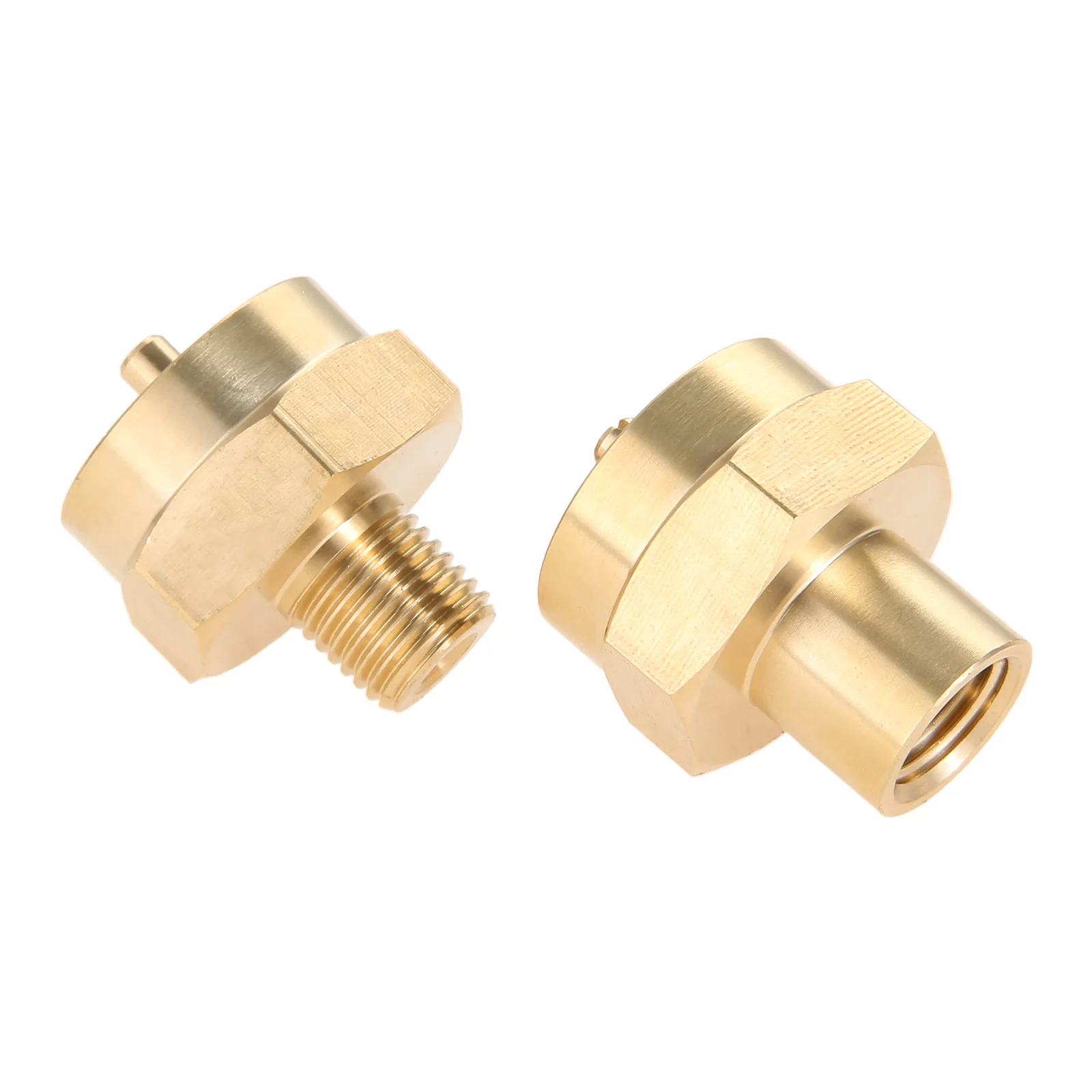 1LB Propane Gas Bottle Refill Adapter Grill Stove Connector with 1/4" NPT Thread 1LB Bottle Connection to 1/4" NPT 2 Pcs/set