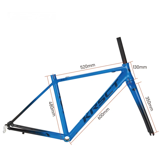 青いアルミニウムロードバイクフレーム 高品質のアルミニウム700cロードバイクフレーム,合金6069,すぐに