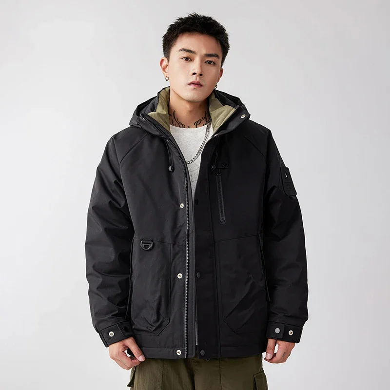 thumbnail image 1 of Chaqueta de plumón de invierno para hombre, ropa de diseñador, chaqueta de invierno 2024 con relleno de plumón de pato para hombre, abrigo para hombre, chaqueta impermeable, 1 of 5