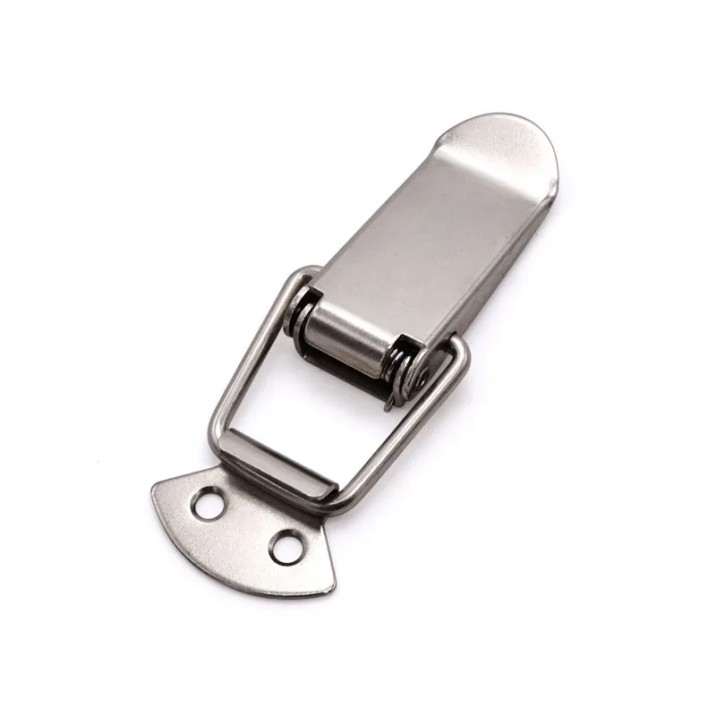 Armário Box Locks Primavera Trava Catch Toggle Ferrolho de Aço Caixa de Madeira Porta Deslizante Janela Móveis Hardware 10 Pcs