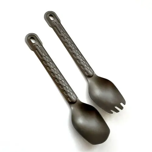 

2 шт. EDC титановая длинная вилка ложка уличная посуда для кемпинга портативная Салатница