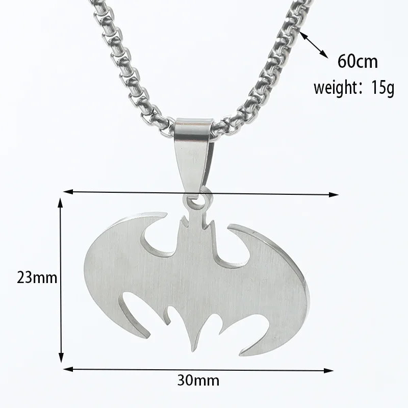 DC コミックバットマンファッションアクセサリーネックレス男性
