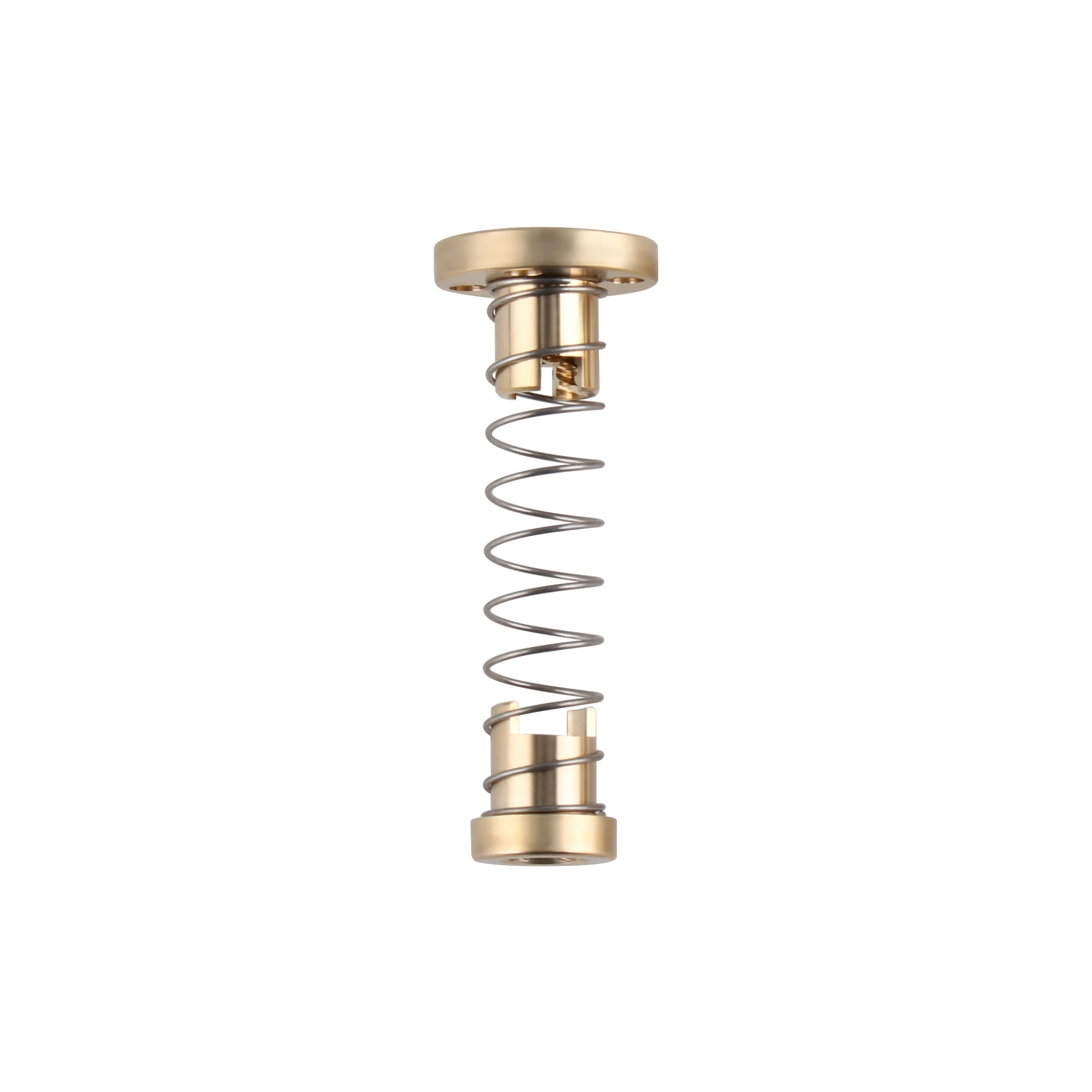 T8 Anti Backlash Nut Spring Loaded Elimination Gap Nut For 8mm Acme Threaded Rod Lead Screws DIY Brass CNC 3D Printer Parts lead screw