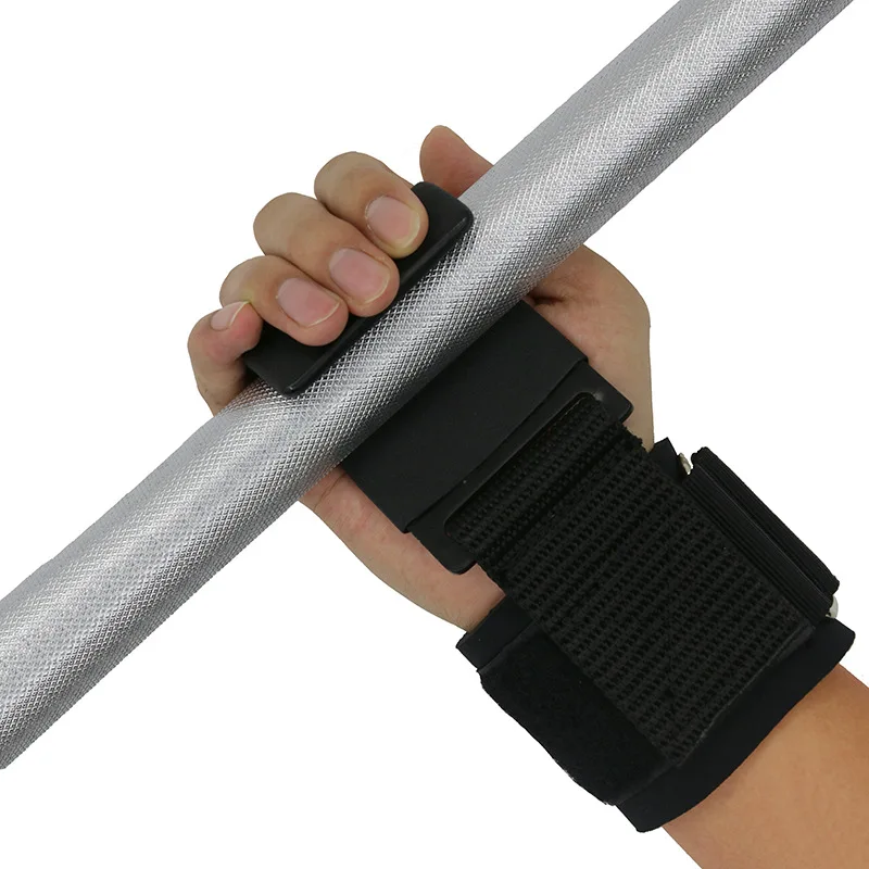 2 PCS Weight Lifting Hooks HandBar Wrist Straps Gym Fitness Hook
