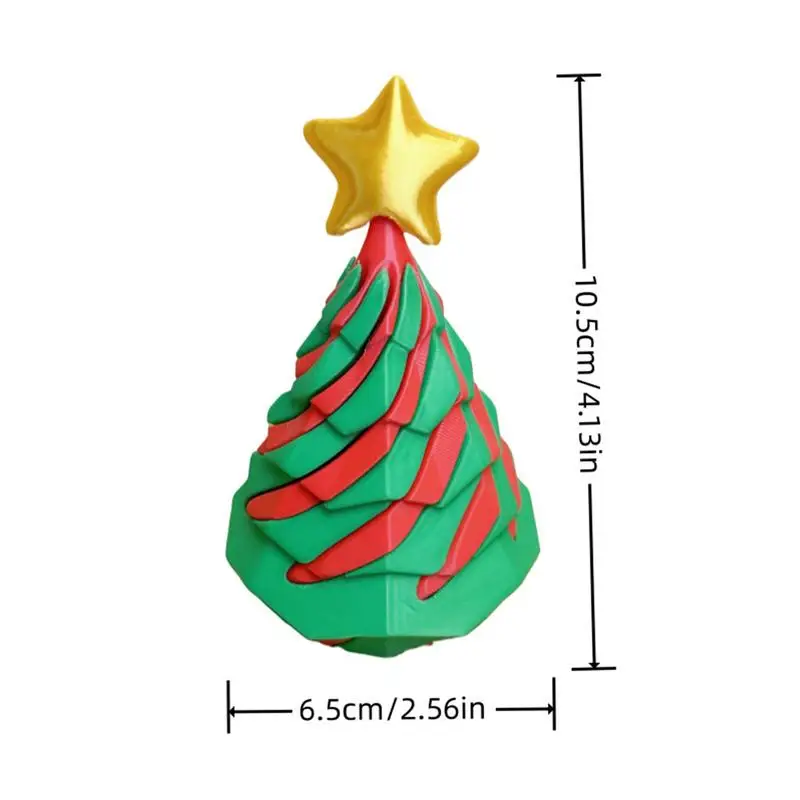Impossible Cone 3D Printed Christmas Tree Toys Fidget Passthrough Sculpture Spiral Cone Desk Toy Funny Desktop Decoration For