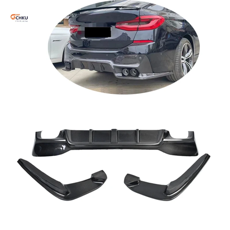 

For 2017-2019 BMW 6 Series GT G32 Rear Bumper Upgrade 3D Style Carbon Fiber Diffuser