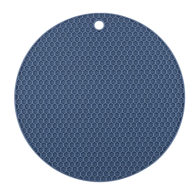Blue round mat