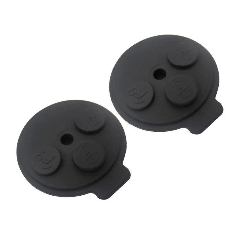 Car Key 3 Buttons Pad For Benz Smart Remote Key Shell Rubber Pad