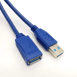 High - Speed Blue USB 3.0 Extension Cable - Male to Female, Up to 4.8Gbps - 1.5m (Blue)