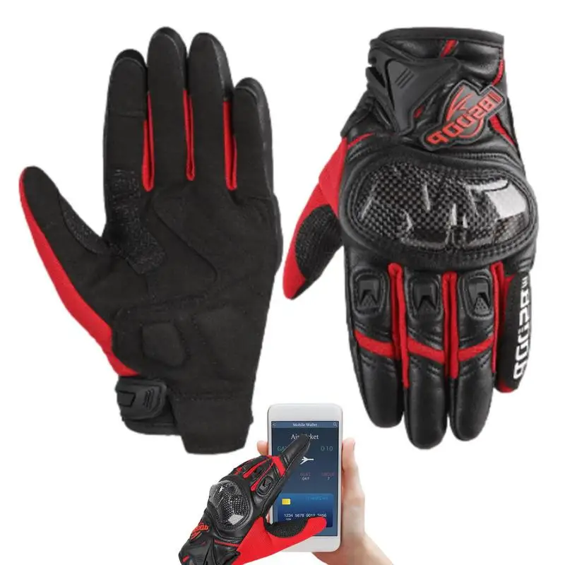 

Motorbike Gloves For Men Carbon Fiber Cycling Gloves Bike Gloves Waterproof Touchscreen Gloves Men Women Mountain Bike Gloves