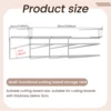Under Cabinet Cutting Board Organizer Holder Kitchen Hanging Chopping Board Pot Lid Kitchenware Storage Rack Stainless Steel 5