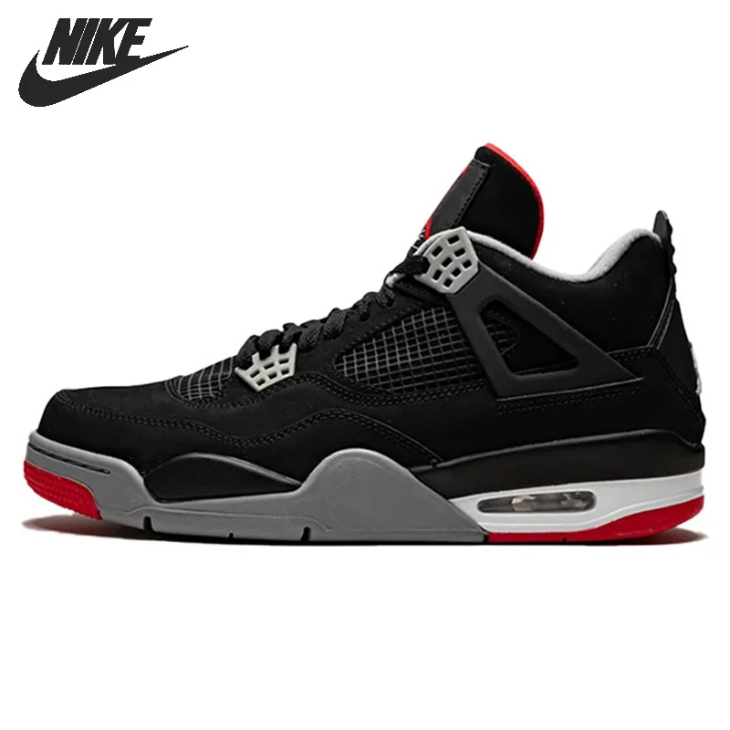 ondanks gisteren lenen Nike Air Jordan 4 Retro Mannen Basketbal Schoenen AJ4 Sport Sneakers Bred|  | - AliExpress