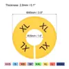 16pcs Multicolor Round Clothes Dividers Plastic Reusable Closet Rack Dividers 3.5 inch with Size Mark Hanger Separators 6