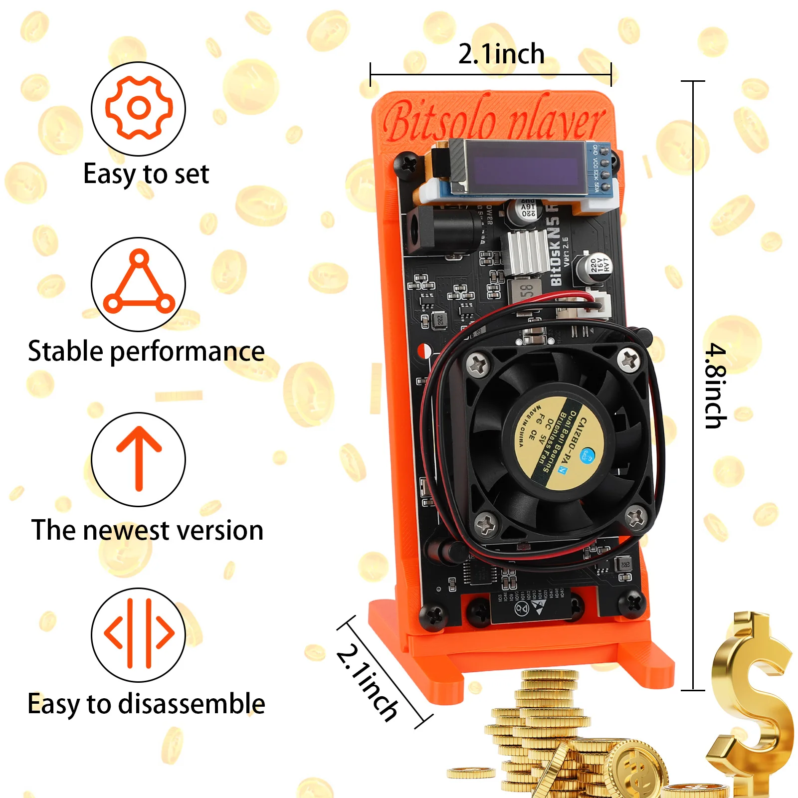2025 Latest BITDSK SOLO Miner 150Gh/s-200Gh/s Home Mining BM1397 Asic Chip  BTC | eBay