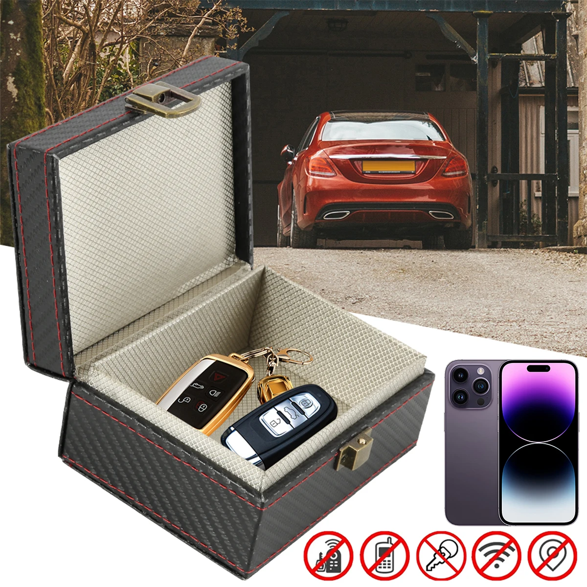 Faraday Box Car Key Blocker Cage for Keyless Entry