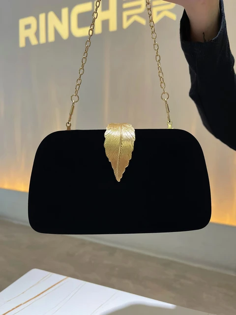 Bolso de mano de noche para mujer, cartera de mano Formal a la moda para  cena, dama de honor, bolso de lujo con cadena de hombro, bolso de fiesta de  cóctel 