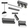 48v Magnet 6mm Ultra Thin Led Ceiling Lights Surface Mounted Magnetic Track Lights System Led Ceiling Lamp Rail Light Spotlight 4