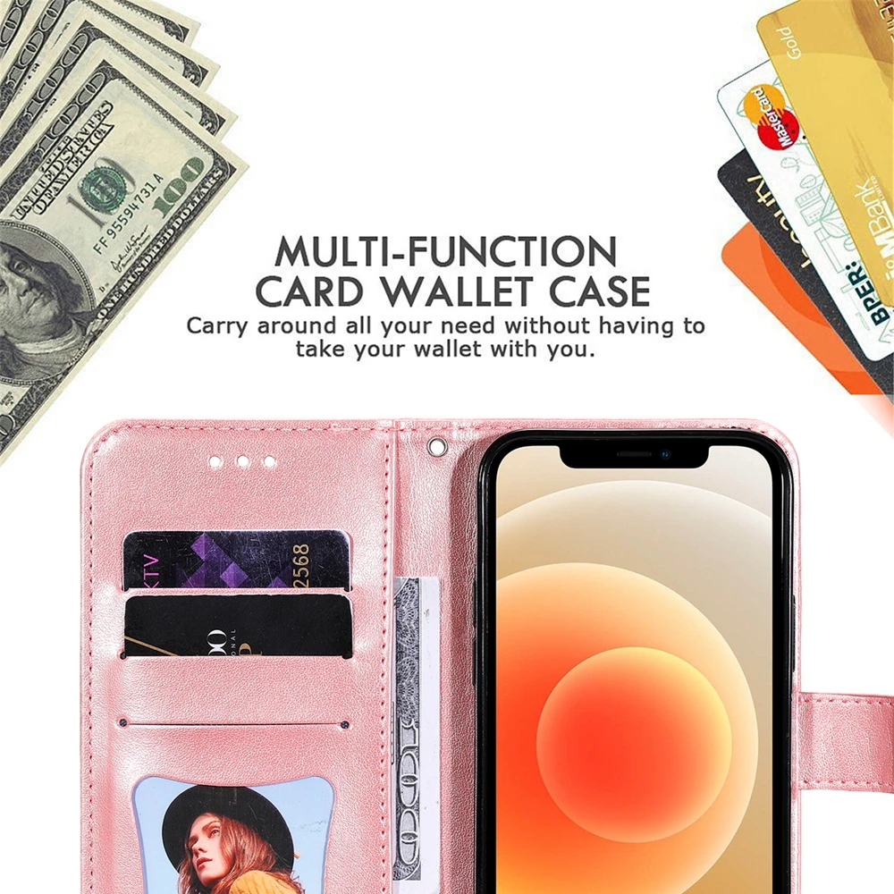Magnetic Leather Wallet Flip Phone Case