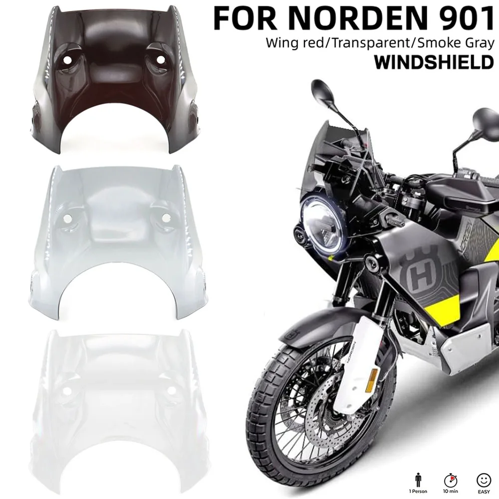 

NEW 2022 2023 Motorcycle Windshield For Husqvarna NORDEN 901 Norden 901 norden901 Windshield Deflector Fairing