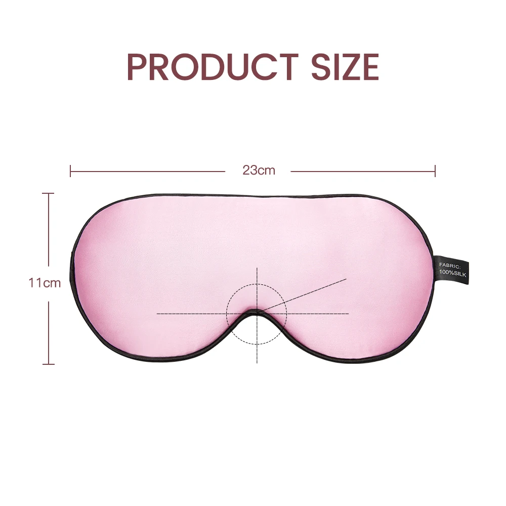 100% Mulberry Silk Sleep Mask For Women Men Soft Eye Patches Natural Silk Face Satin Mask Sleeping Comfort Eye Cover High Ends