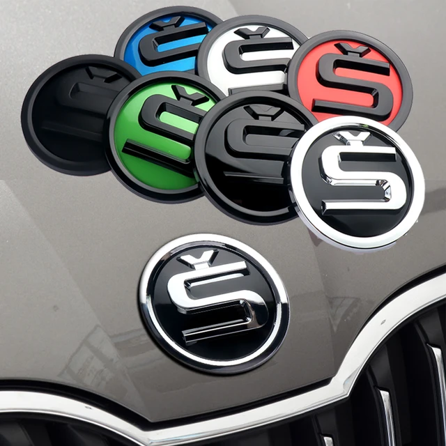 Skoda Emblem Logo Badge 7,9 Cm Emblem Badge Label Logo - Emblems -  AliExpress