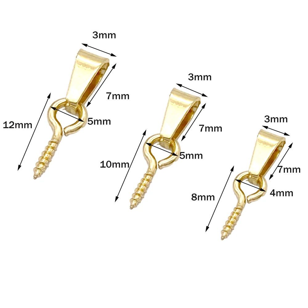 20 stücke Edelstahl Schraube Augen stifte Haken Stecker für halb gebohrte Perlen DIY Halskette Ohrring Charms Schmuck herstellung Lieferungen