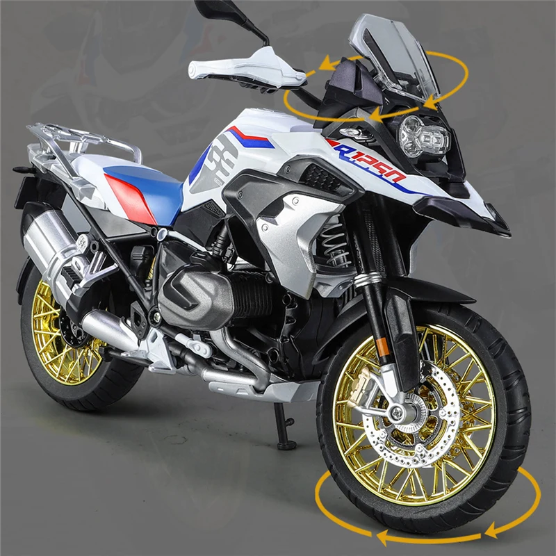 1/9 R1250 GS ADV Alloy Racing Motorcycle Diecasts Street Sports Motorcycle Model Simulation With Light Collection Kids Toys Gift 4