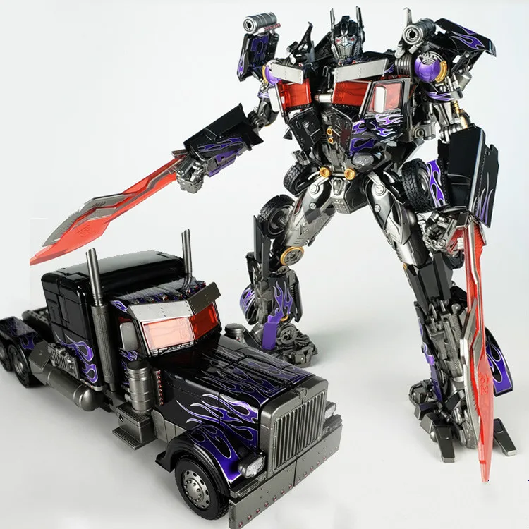 

Black Mamba Deformation Toys LS03F Abdominal Muscle Amplification Alloy Dark Edition MPM04 Optimus Robot Hot Toys for Boys