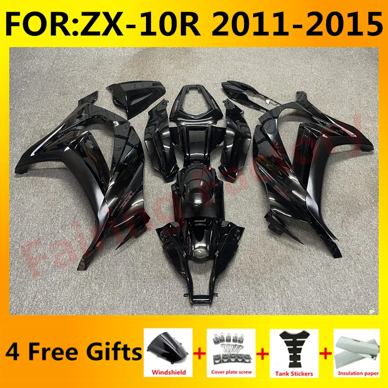 

NEW ABS Motorcycle Fairings Kit fit for Ninja ZX-10R ZX10R zx 10r 2011 2012 2013 2014 2015 bodywork full fairing kits set black