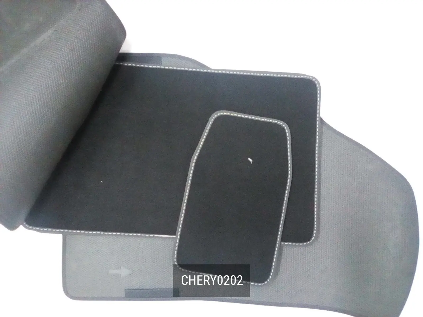 Mats in the salon textile Gray (set 5 pcs.) Chery for (2019 - ) |