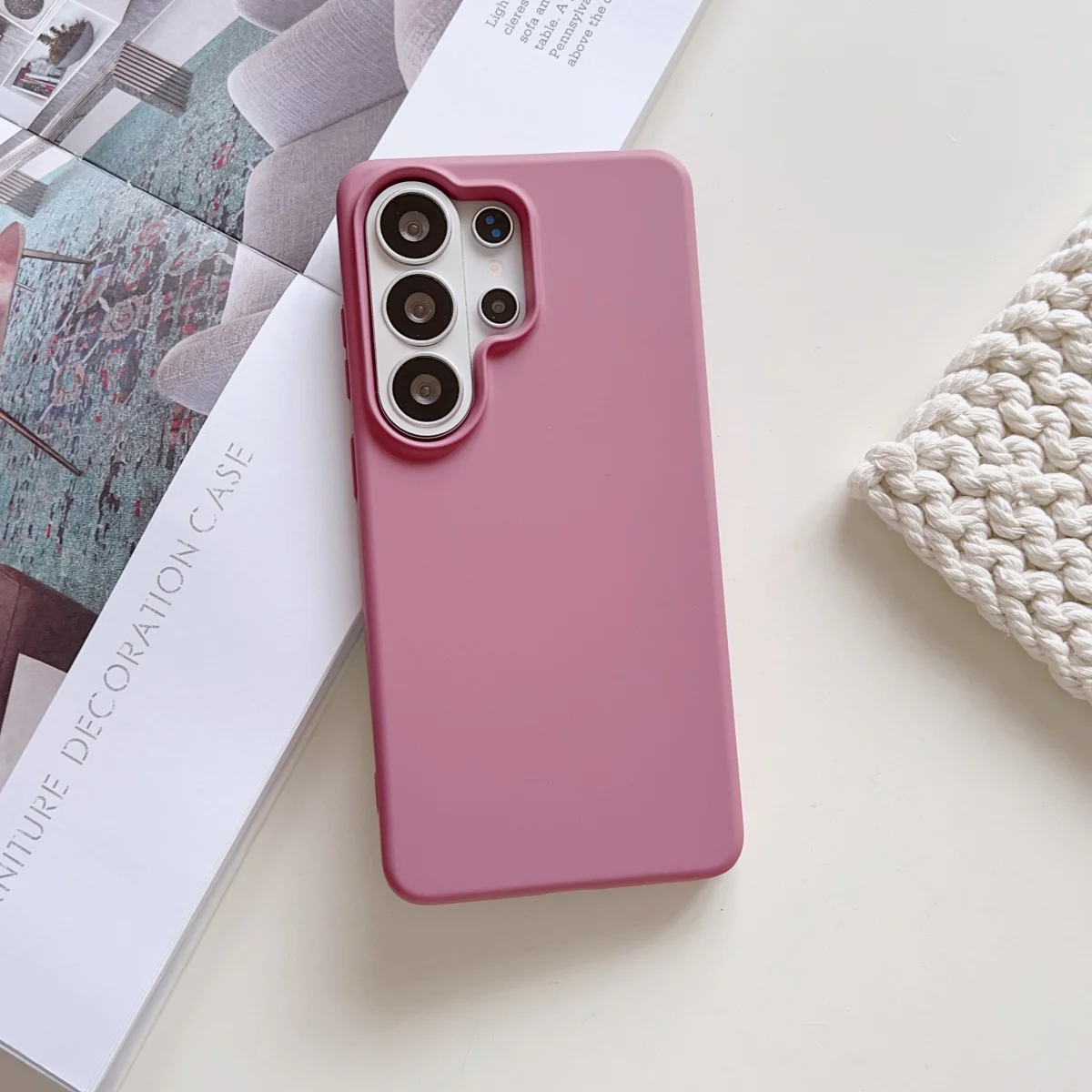 Premium Liquid Silicone Shockproof Phone Case - Solid Color Cover