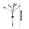 Butterfly Solar Lights Outdoor Butterfly Lamp Firefly LED Lights 2 Pieces Lawn Light Solar Power Landscape Light Outdoor 7 Light 6