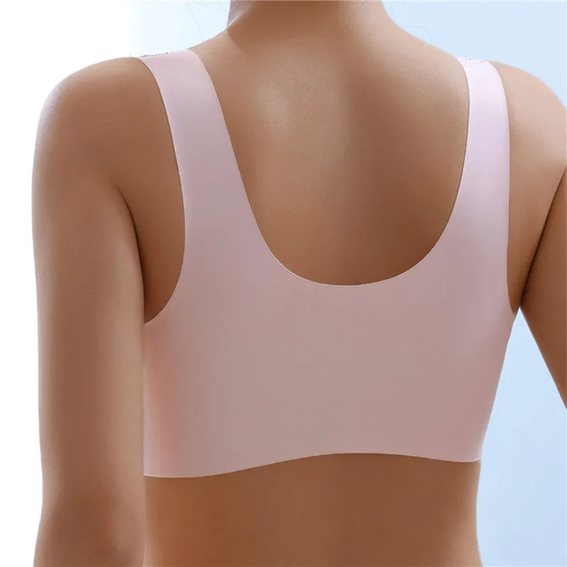 Bras Women Seamless Push Up Bra Front Closure Brassiere Vest