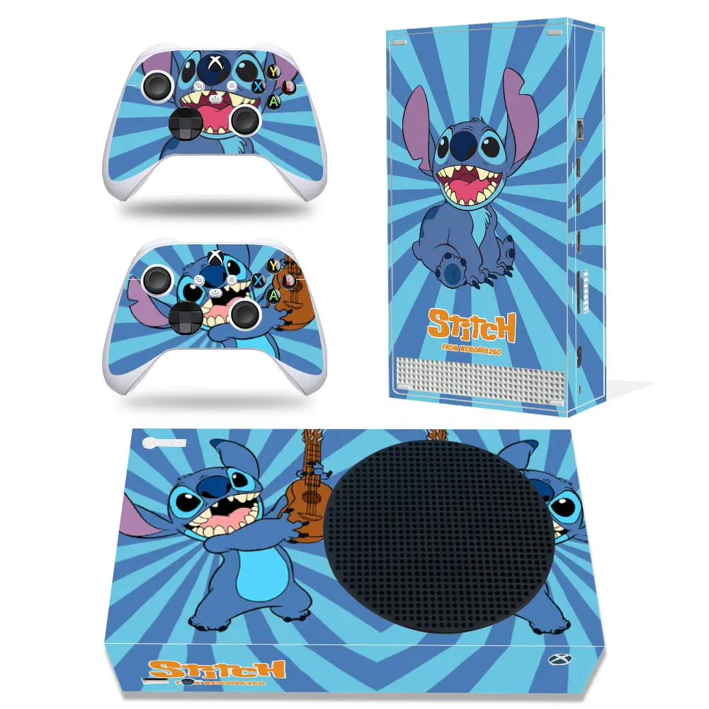 Disney Stitch Mickey Decal Cover for Xbox Series X Console and 2 Controllers Xbox Series X Skin Sticker Vinyl