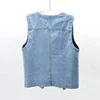 Woman Jacket Vest Spring Summer Denim Vest Women's Short Loose Sleeveless Coat Vest Chaleco Mujer 3