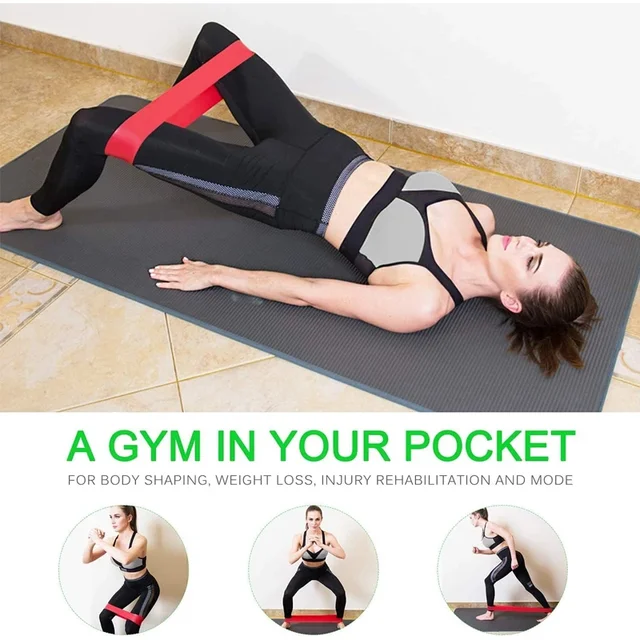 Different Resistance Bands Yoga Band Fitness Exercise Training Hip Tension Band Leg Squat Dance Elastic Loop Stretch Band 6