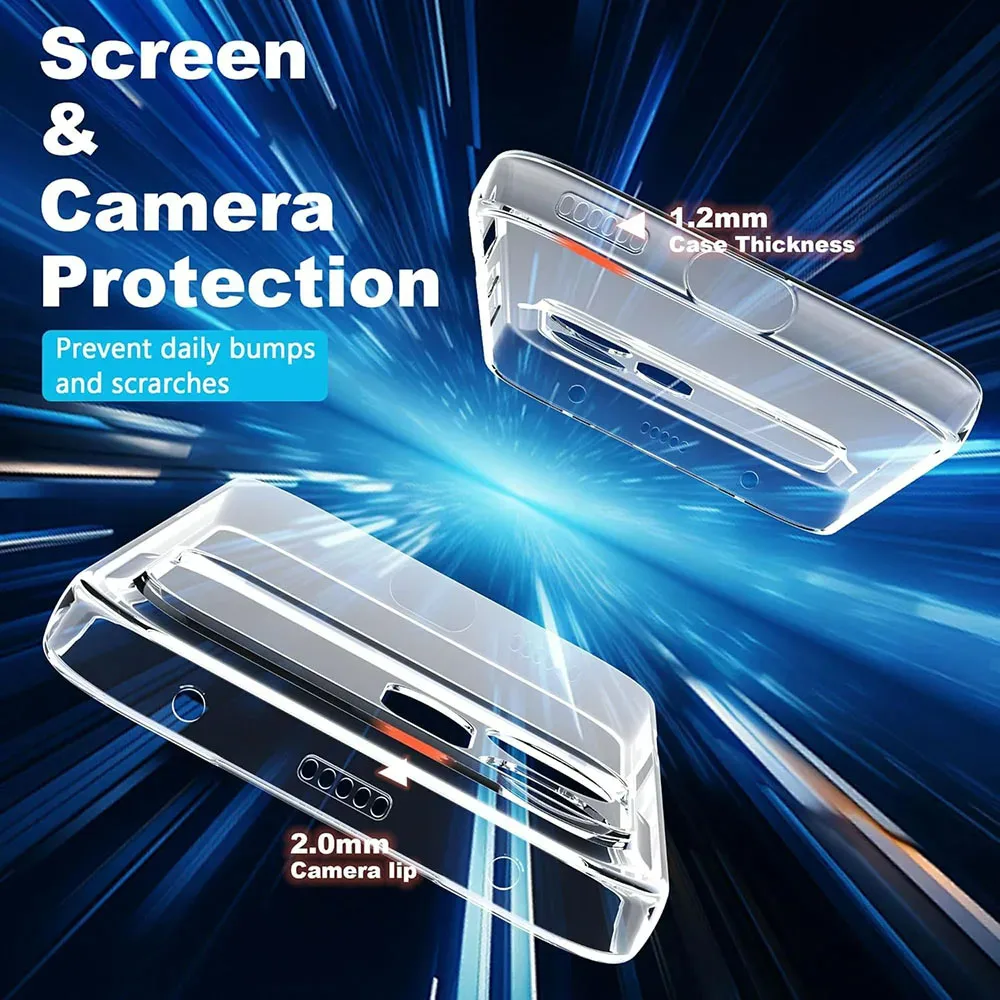 New Arrival Ultra Thin Clear TPU Silicone Shockproof Anti-Yellow Slim Protective Case