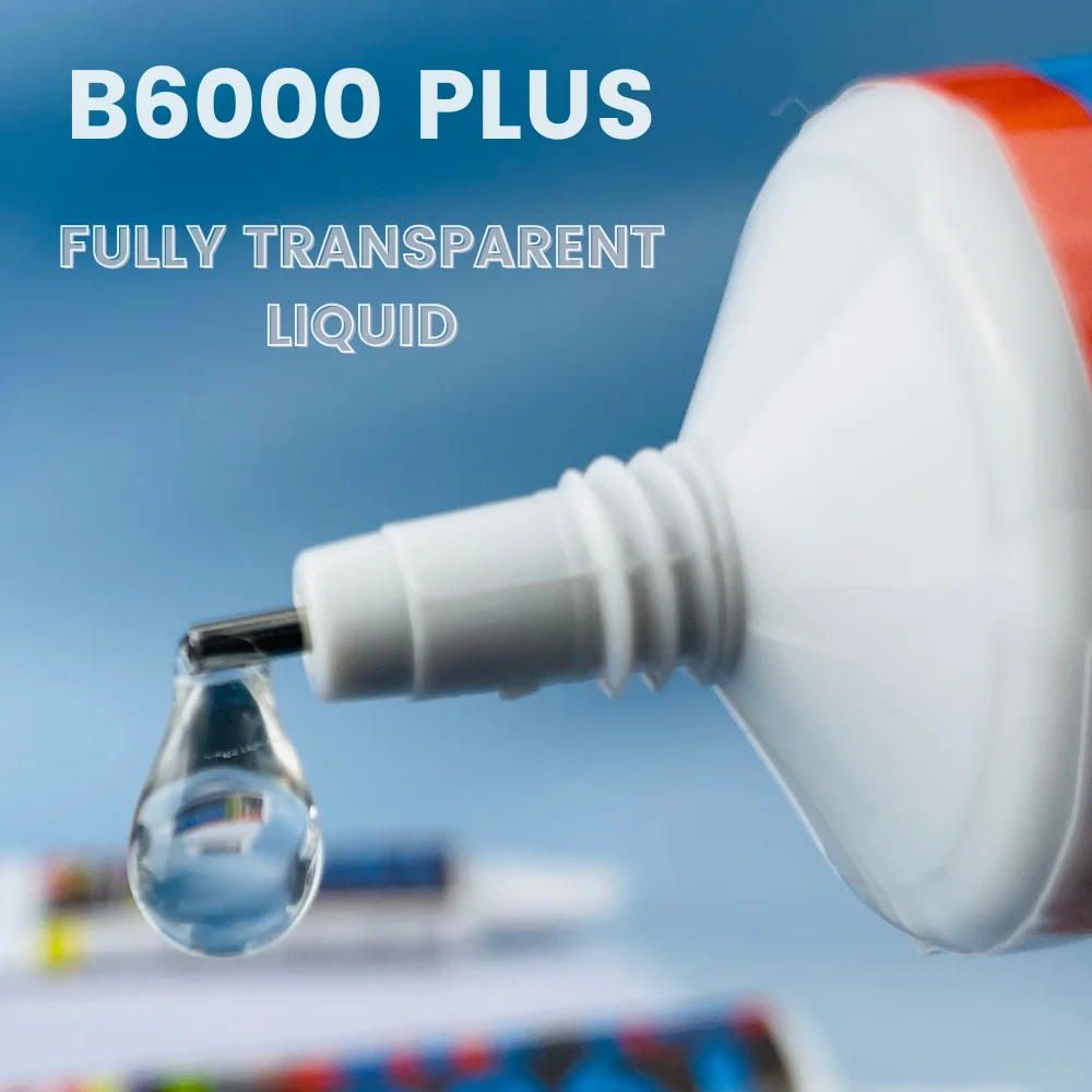 B-6000 Upgrade Transparent Glue for Rubber Wood Metal Paper Glass Resin B6000 PLUS Adhesive Jewelry Strong Fabric Plastic 2
