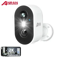 ANRAN-Caméra de sécurité domestique sans fil, batterie aste 2K, WiFi 2.4G, PIR ,IP65, fonctionne avec l'application ANRAN 1
