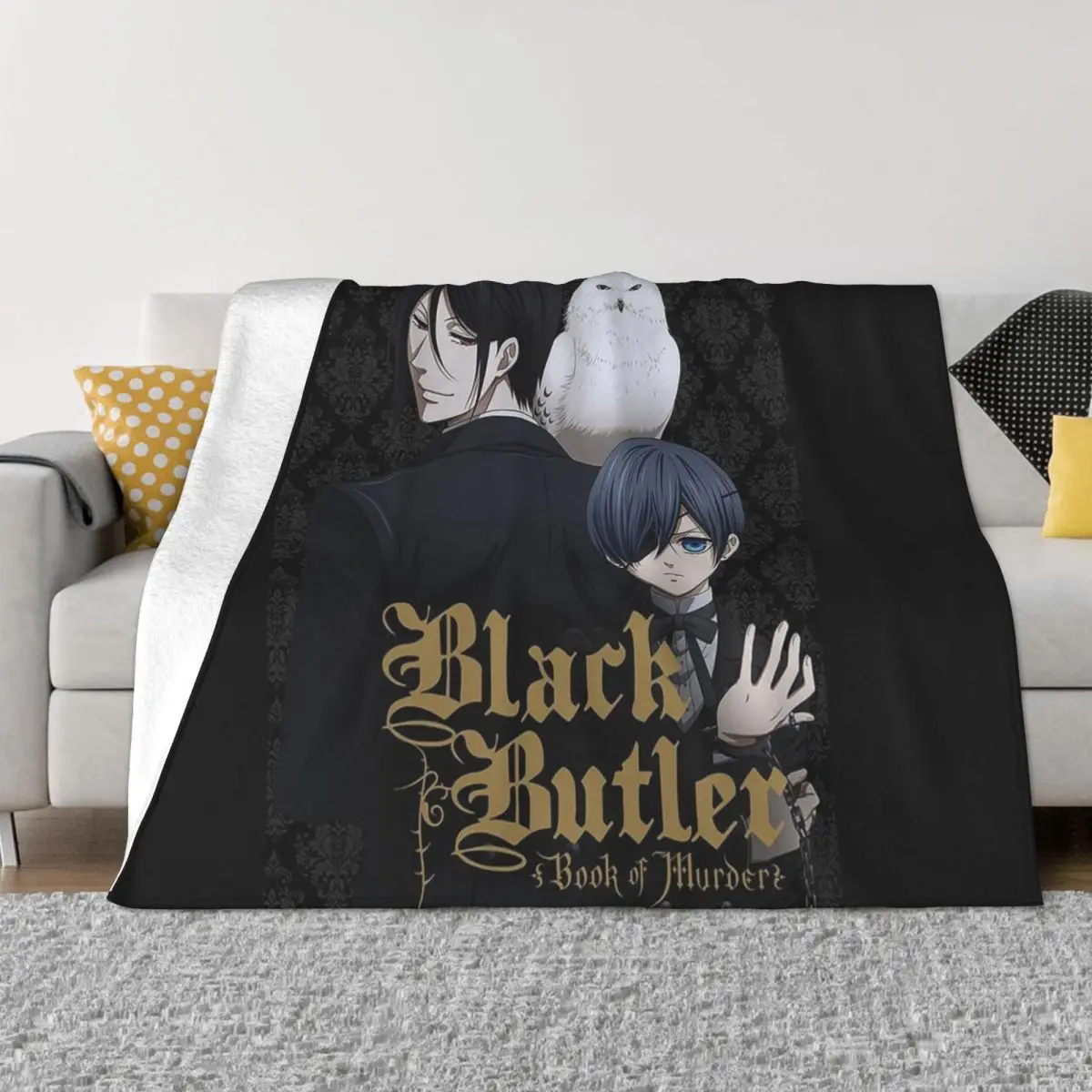 

black butler black Throw Blanket Decorative Throw Baby valentine gift ideas Blankets