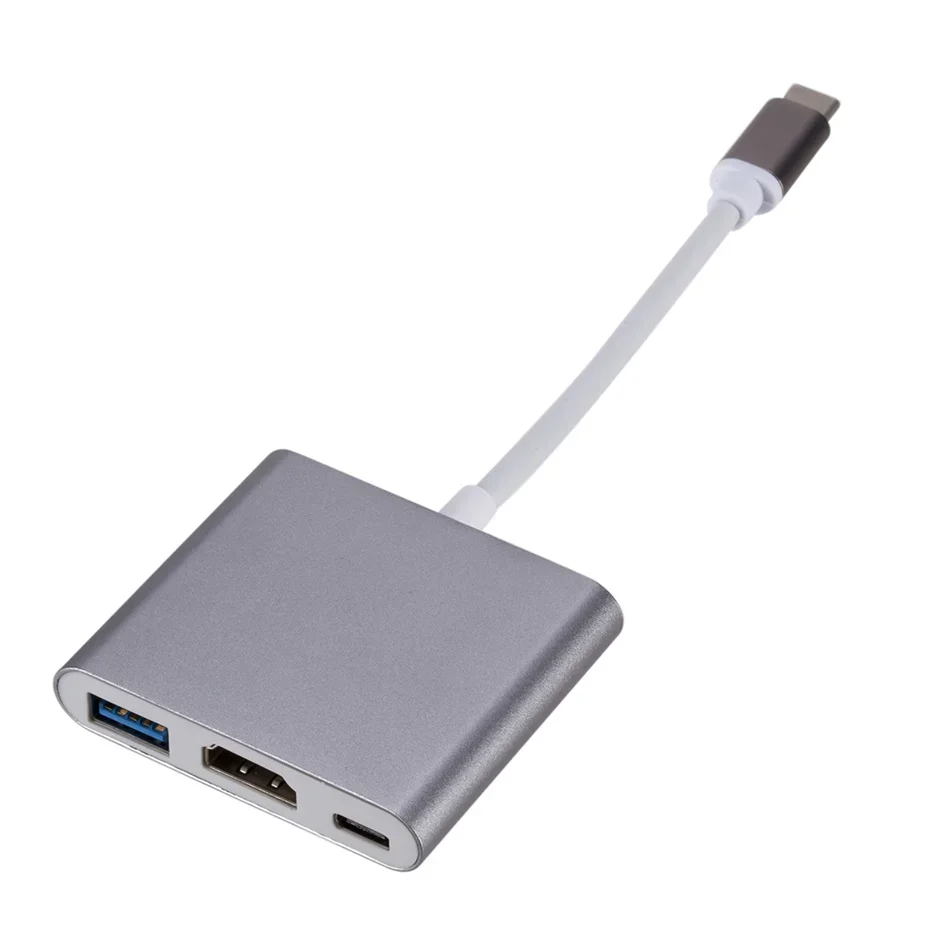 Aluminum USB-C to HDMI/USB 3.0 Multiport Adapter